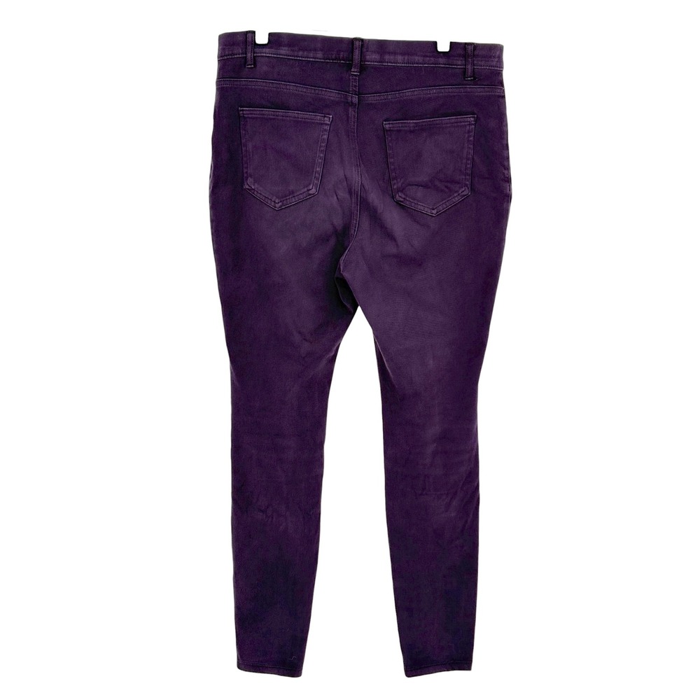 Time‎ and Tru Jeggings Purple Faux Front Pockets Skinny Stretch XL 16-18 - Picture 2 of 7